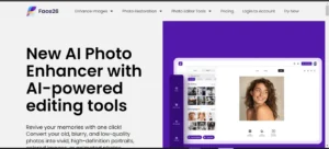 Face26 AI Homepage - Image Enhancer