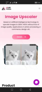 AILab Mobile Homepage - AI Image Enhancement