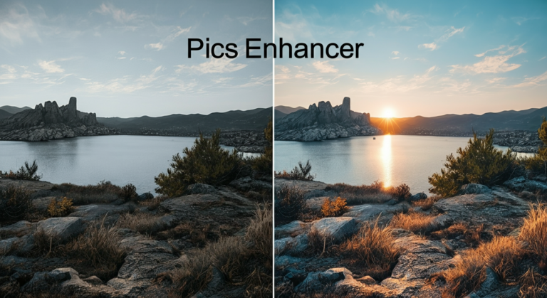 Pics Enhancer split image