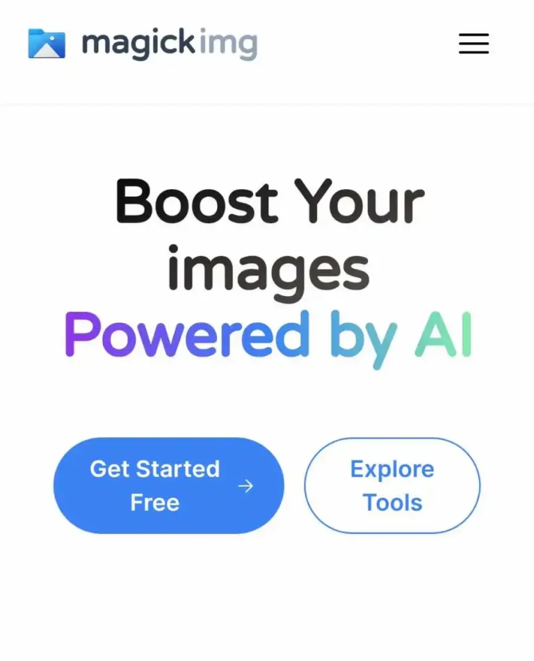 Magick img AI image Enhancer - Mobile Homepage - AIPR Reviews