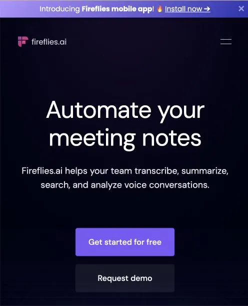 Fireflies AI Homepage - Automate meeting notes - AIPR Review